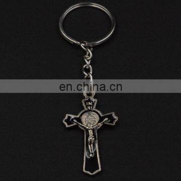 Factory Wholesale Metal Cross Keychain photo-3