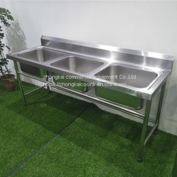 201 304 custom made commercial restaurant stainless steel kitchen sink