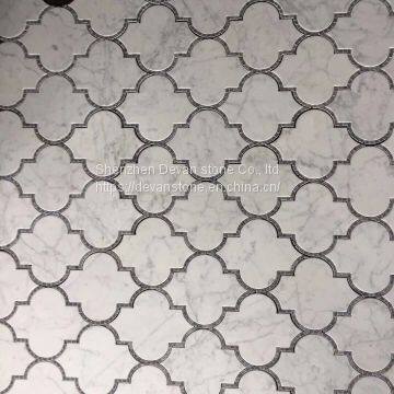 USA Market Popular Floor Marble Waterjet Mosaic photo-4