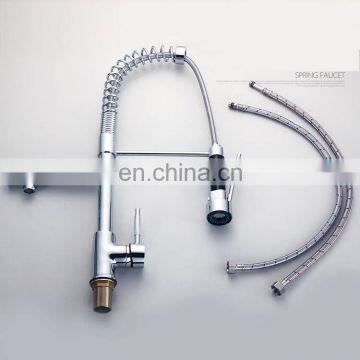 Stainless Steel Single Handle Pull Out Kitchen Sink Faucet photo-2