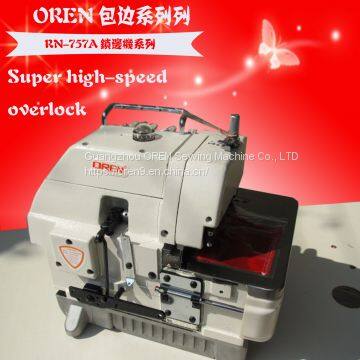 Professional HIGH SPEED INDUSTRIAL OVERLOCK SEWING MACHINE WITH DOUBLE NEEDLE