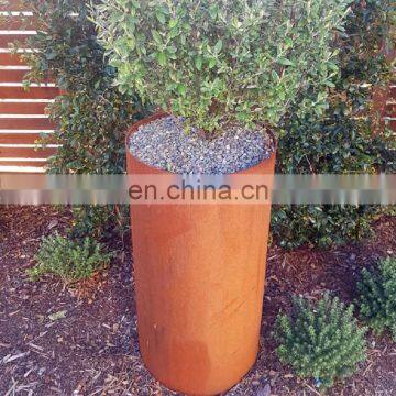 Flower Bed Laser Cut Corten Steel Round Raised Beds photo-3