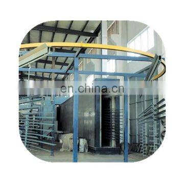 Aluminum profile color powder coating line