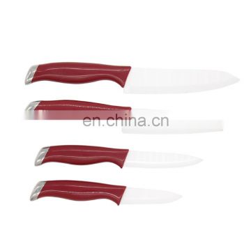 Wholesale money plastic handle multi color ceramic fruit knives