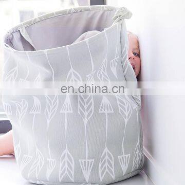 Large Canvas Storage Bags Foldable Baby Clothing Toy Storage Basket