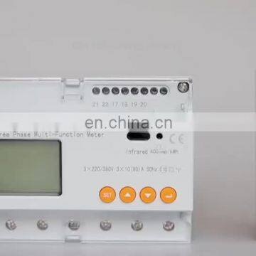 Acrel 300286 DTSD1352 din rail mounted three phase electric digital power meter for solar PV system with CE approved