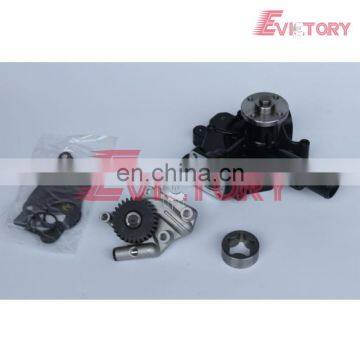 For Yanmar Excavator engine 4D98E 4TNE98 water pump + oil pump