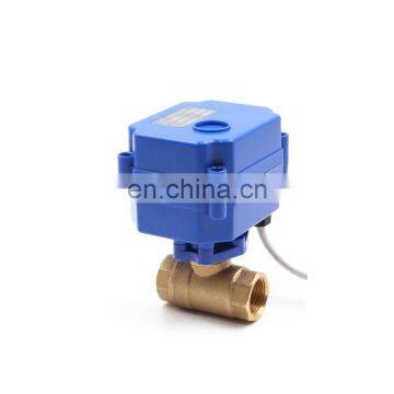 2/3/4 wires 2/3way dn20 control electric  brass plastic ss316  motorized ball valve