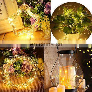 5 Meters 50 Leds Battery Box Led Silver Line Lights String Holiday Decoration Christmas Tree Lights photo-4