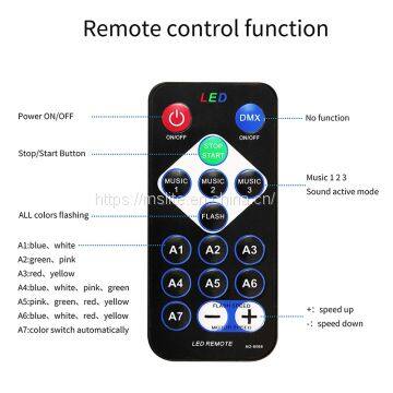 Party Lights Disco Ball Strobe 7 Colors Sound Activated Stage Effect With Remote Control photo-3