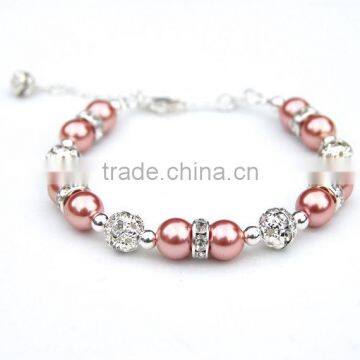 Wholesale fashion jewelry ladies imitation pearl bracelet on sale