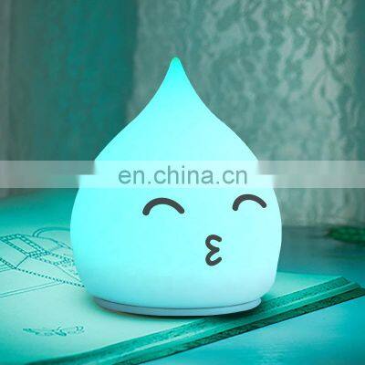 Top seller waterdrop mini led night light table lamp for baby bedroom