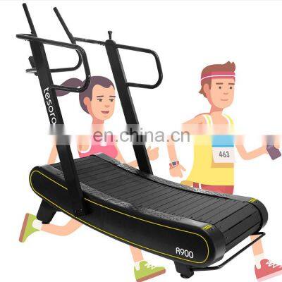 training commercial treadmills body strong low noise for HIIT exercise running machine Curved treadmill & air runner