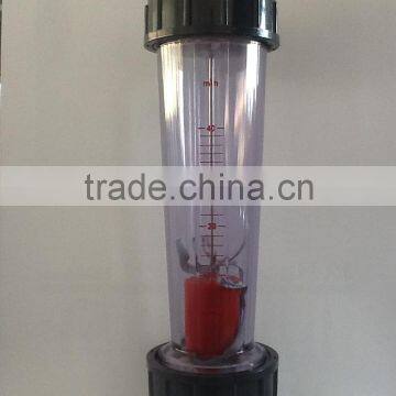 plastic tube flow meter