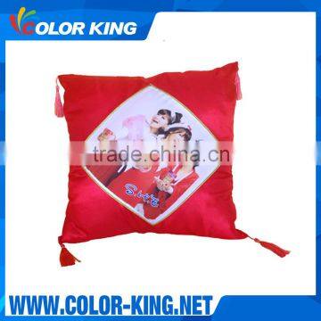 Custom Sublimation Heat Transfer Printing Pillowcase With Tassel 42*42cm Quality Choice