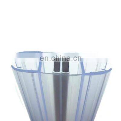 180 Degree Transparent Bathroom Sliding Tempered Shower Glass Sealing Magnetic Strip