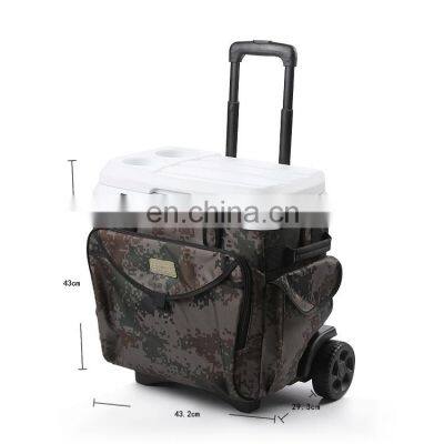 18L 28L 38 L Wholesale  plastic Insulated cooler box Insulated Safety Durable Cooler Bag  Cooler tote with wheel