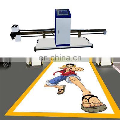 2021 Hottest  High Resolution UV Direct to  Floor  Ground inkjet Printing Machine Car Parking Space Printer