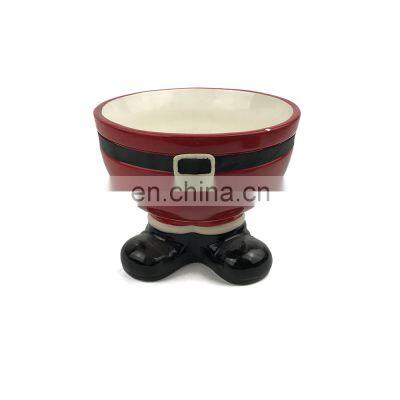 christmas 3d santa claus ceramic candy cookie covers jar