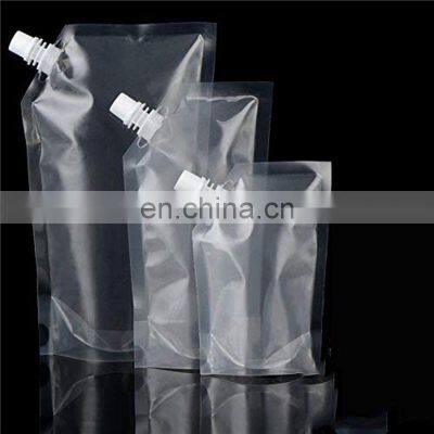 Spout Pouch Liquid Drinking Water Packaging Bags Clear Plastic Leakproof Nylon High Capacity1l 2L 3L 5L Stand up Pouch Accept