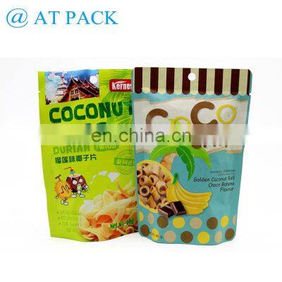 Custom Printed Stand Up Snack Food Packaging Pouch Plastic Chips Packaging Bags