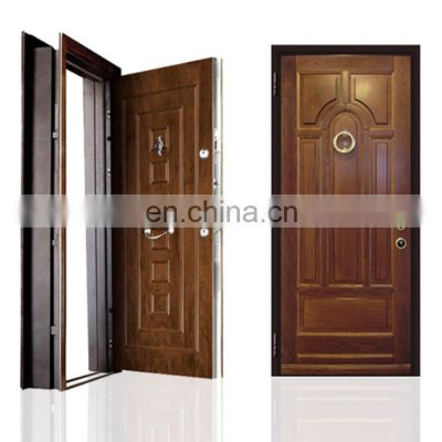 Modern interior door steel wooden armored door for sale