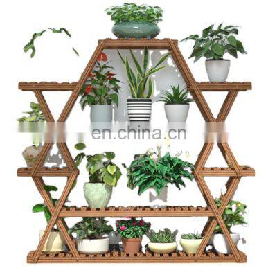 K&B wholesale cheap 2021 new design popular hot solid wood  flower pot stand