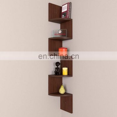 Zigzag Corner Wall Mount Shelf Unit