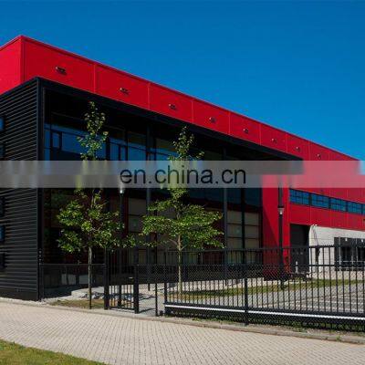 Prefabricated Steel Structure Two Story Building Design Parking Metal Workshop photo-2