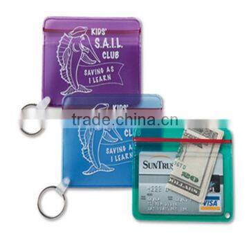 Promotion Branded Pvc Card Holder with key rings