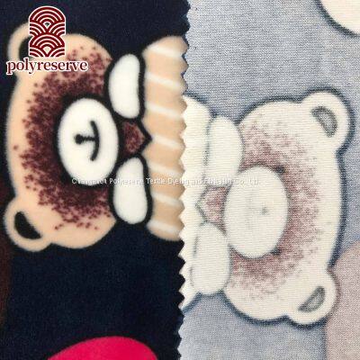 POLYRESERVE Single Side Blue Bear 2022 Fashion Design Stretch Fleece For Toy photo-5
