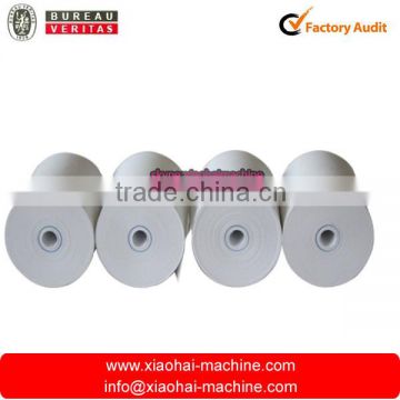 Coreless precision thermal paper roll slitting converting machine