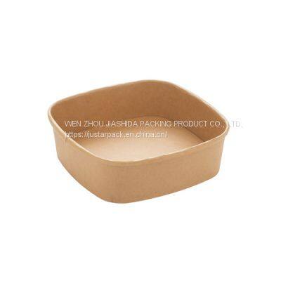 Square Paper Bowl, Rectangular Paper Container, Manufacture and Sale, Best Price China Factory.