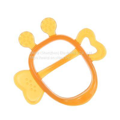 Wholesale Animal Baby Teething Toys Silicone Bee Teether BPA Free by Weiqi