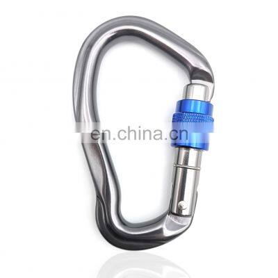 JRSGS Heavy Duty Customize Logo Climbing Carabiner Aluminum Alloy Snap Hook Rappelling Dog Leash S7109