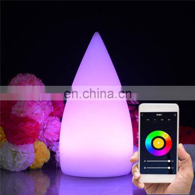 Portable Decorative Tuya APP Control Smart living room Restaurant Cordless Rechargeable Led Table Night Light Lamp