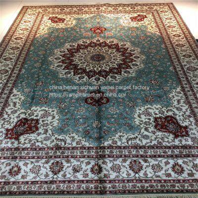 light blue carpet handmade silk persian carpets 6x9ft