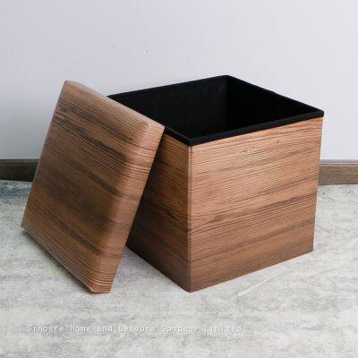 PVC ottoman with pattern