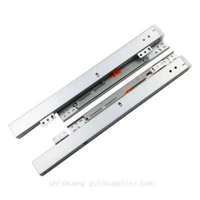 Furniture Hardware Full Extension Bottom Mount Concealed Soft Close Drawer Slide Runer Track