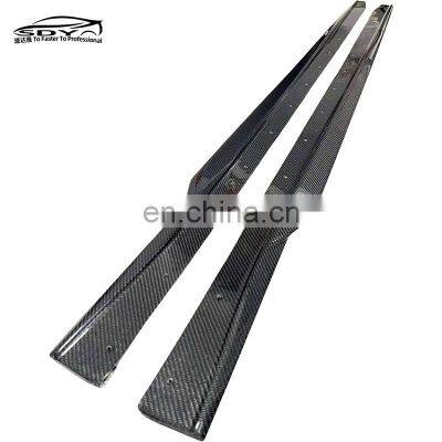 G87 M2 R44 Style High Quality Dry Carbon Fiber Side Skirt Side Bumper Lip Splitter For BMW G87 M2 photo-3