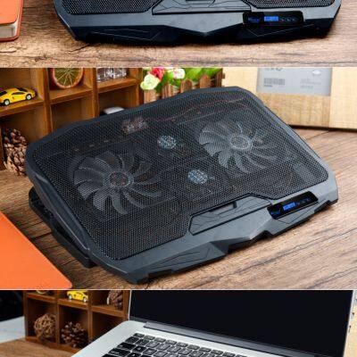 Portable Desktop Universal Holder Foldable 4 Fans USB Gaming Laptop Cooling Stand for Notebook Folding Cooler photo-5