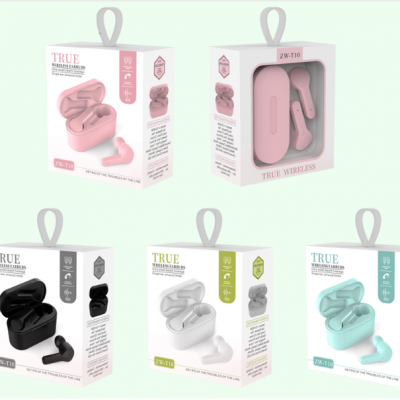ZW-T10 TWS V5.0 Earphone Touch Control Private Mould Headphones True Wireless Earbuds For Phone photo-6