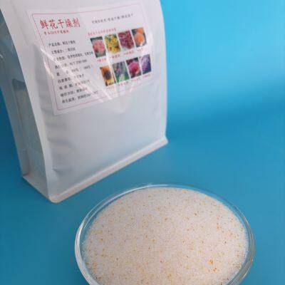 Hot Sale Flower Desiccant White and Orange Silica Gel Mixed 1000g PE Bag Factory Manufacture photo-2