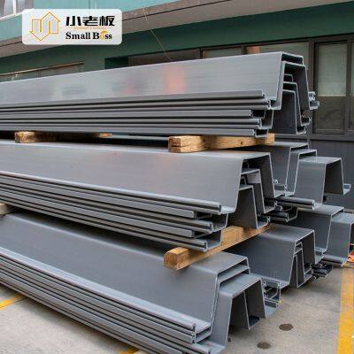 2025 Hot Selling River Bank Protection Plastic PVC Sheet Pile Seawall Panels Z Sheet Pile for Construction photo-3