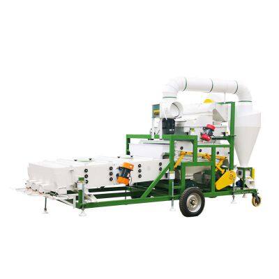 5XFZ-10 Combined Wheat Seed Cleaning and Grading Machine Barley Naked Oats Buckwheat Fine Cleaner with Gravity Separator Wind Sorter