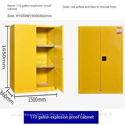 Fire-Resistant Chemical Cabinet for Gallon-Sized Containers in Industrial Settings- Compliant with Safety Regulations