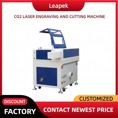 Jinan CO2 Laser Cutting Machine 80w/100w/130w/150w Water-Cooled for Fabric Wood Rubber With AI/PLT Support photo-4