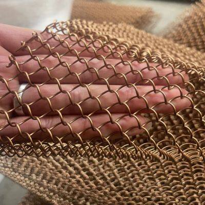 Decorative Metal Mesh Curtains, Woven Metal Flexible Mesh Curtains, Indoor Ceiling Curtains