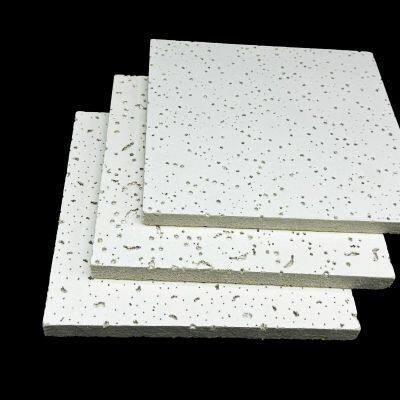 Fine Fissured Acoustic Mineral Fiber Ceiling 8mm Thickness Light Weight Ceiling Tile for Warehouse photo-3