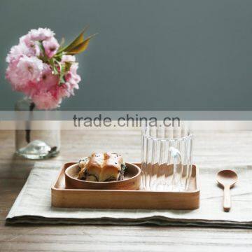 Quality Wooden Plate Round Beech Wood Tray Quality Choice photo-2